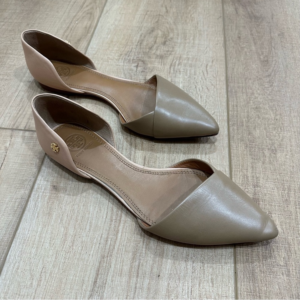 Tory Burch Vic D’Orsay Two Toned Flats